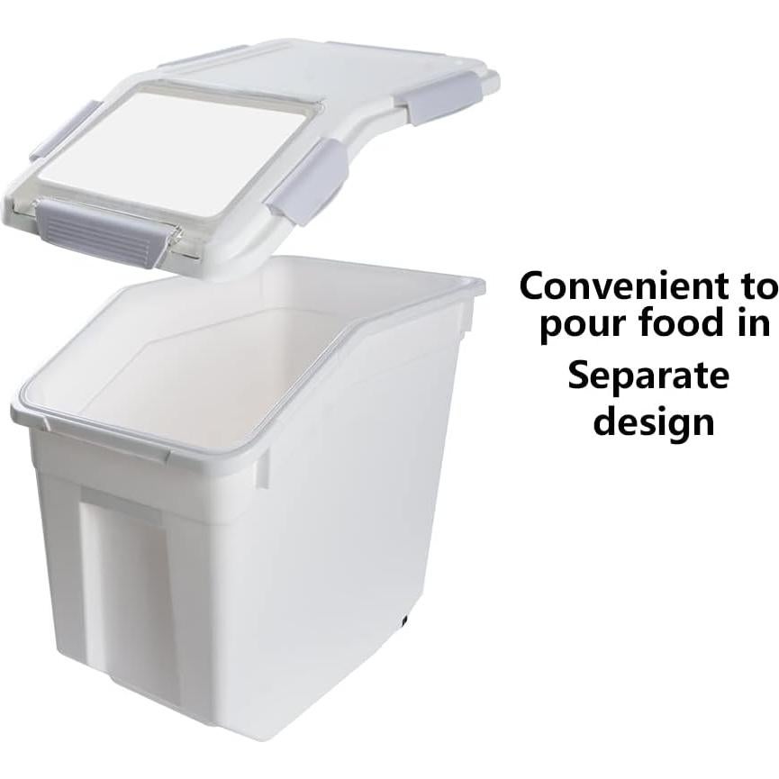 Contenedor de Almacenamiento Saim 11,34 kg con Ruedas y Tapa