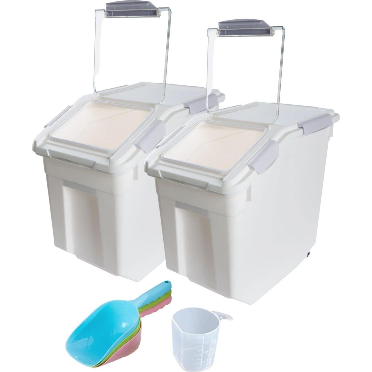 Contenedor de Almacenamiento Saim 11,34 kg con Ruedas y Tapa