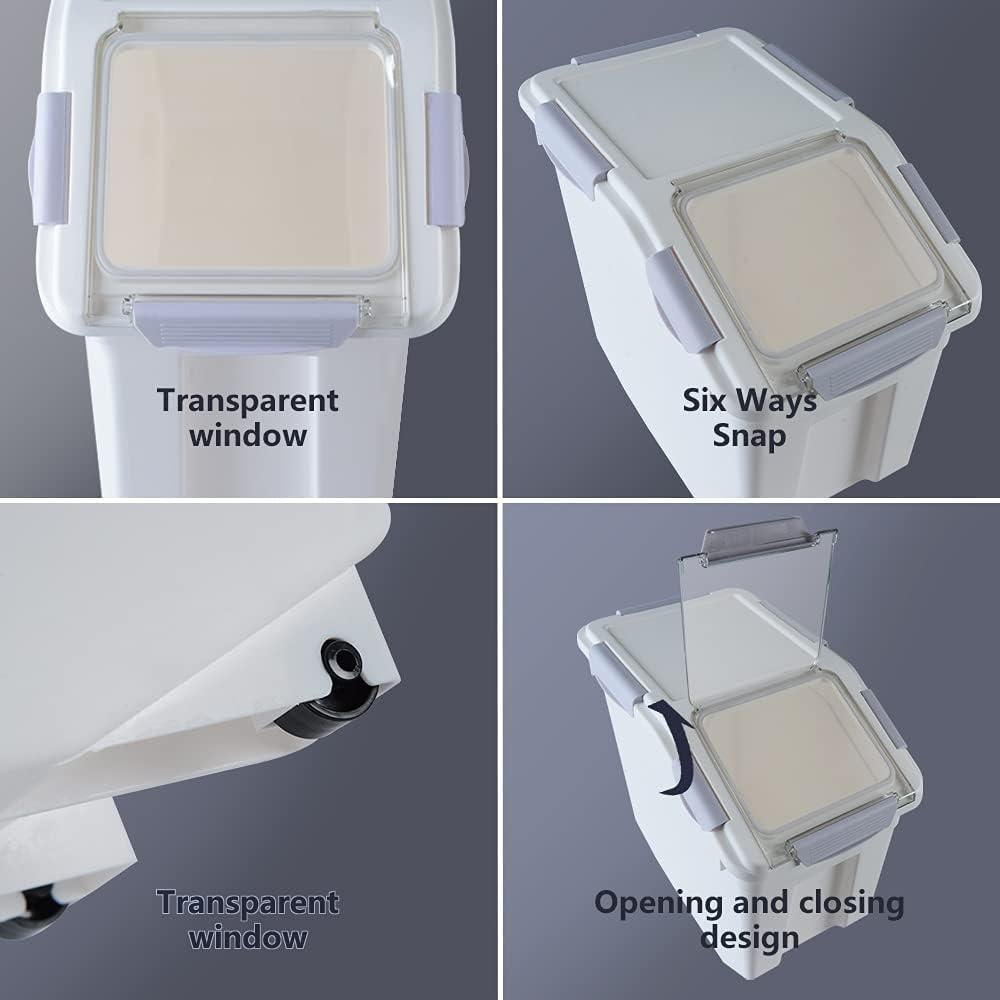 Contenedor de Almacenamiento Saim 11,34 kg con Ruedas y Tapa