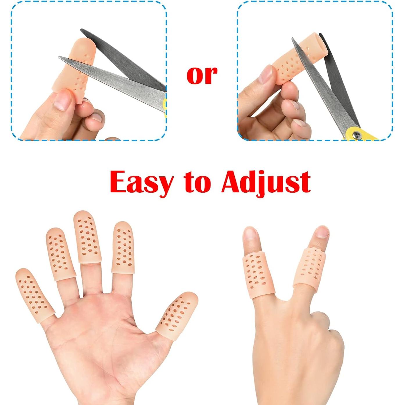 Fundas de Dedos de Gel Pnrskter 14 PCS Transpirables