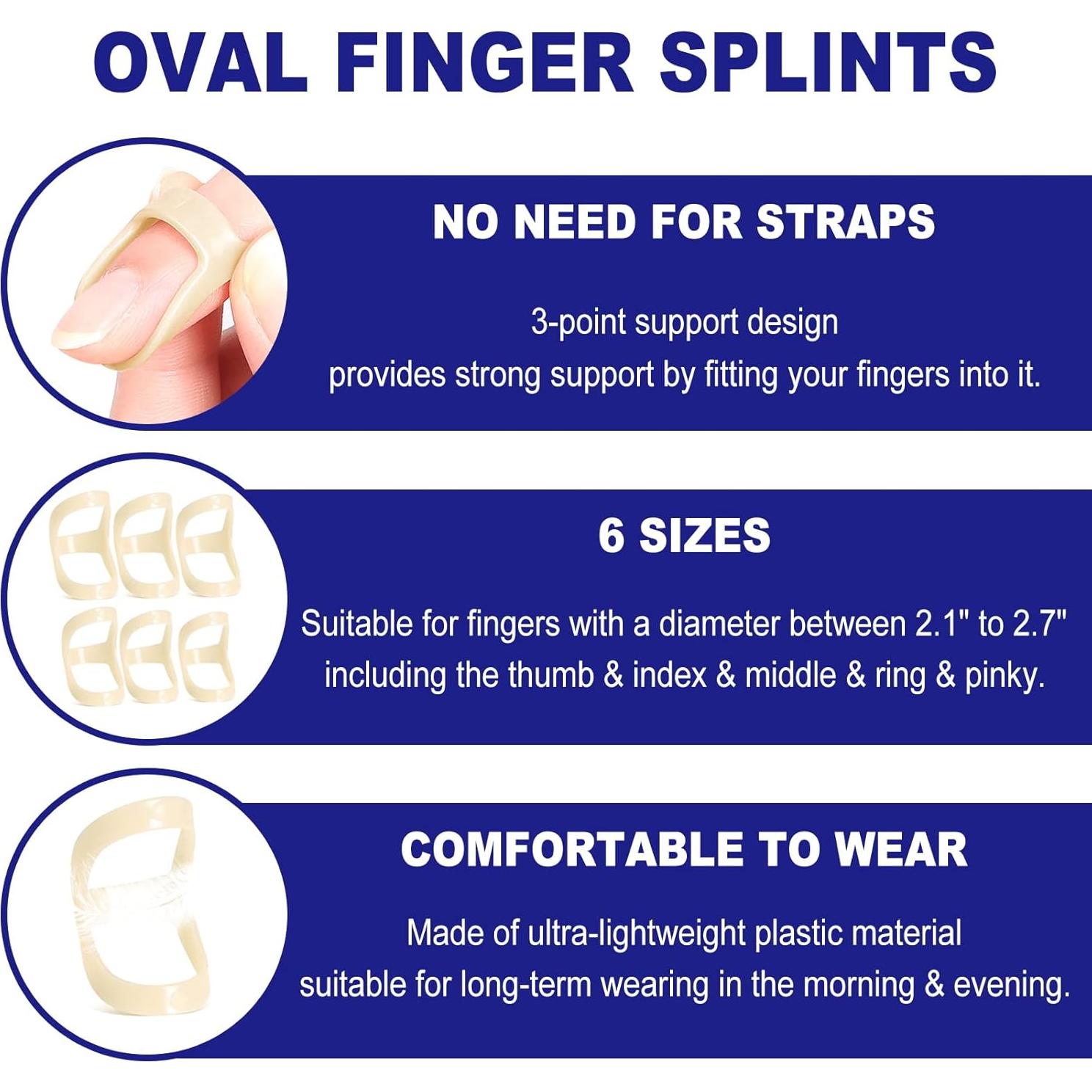 Kit de Férulas y Mangas para Dedos RONJEA - 10 Piezas