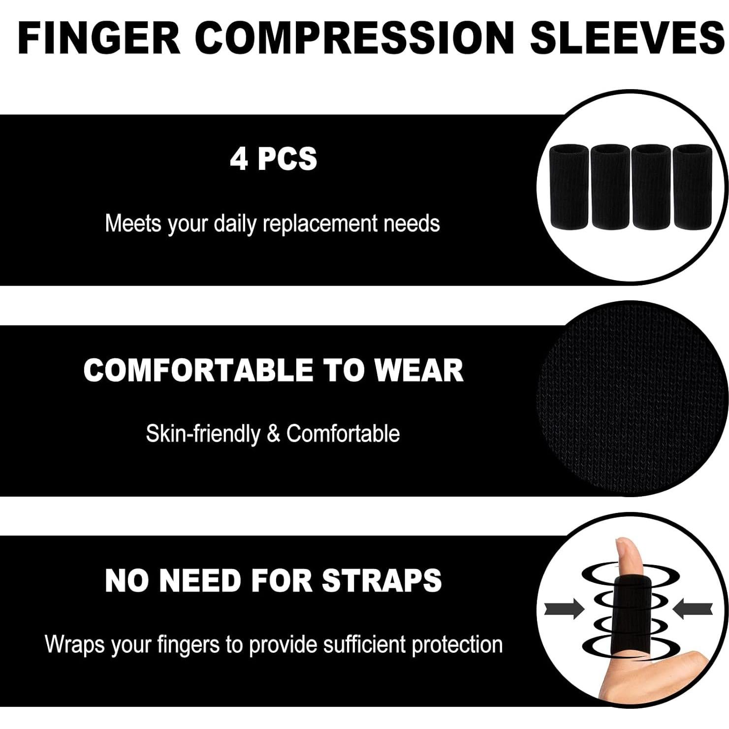 Kit de Férulas y Mangas para Dedos RONJEA - 10 Piezas