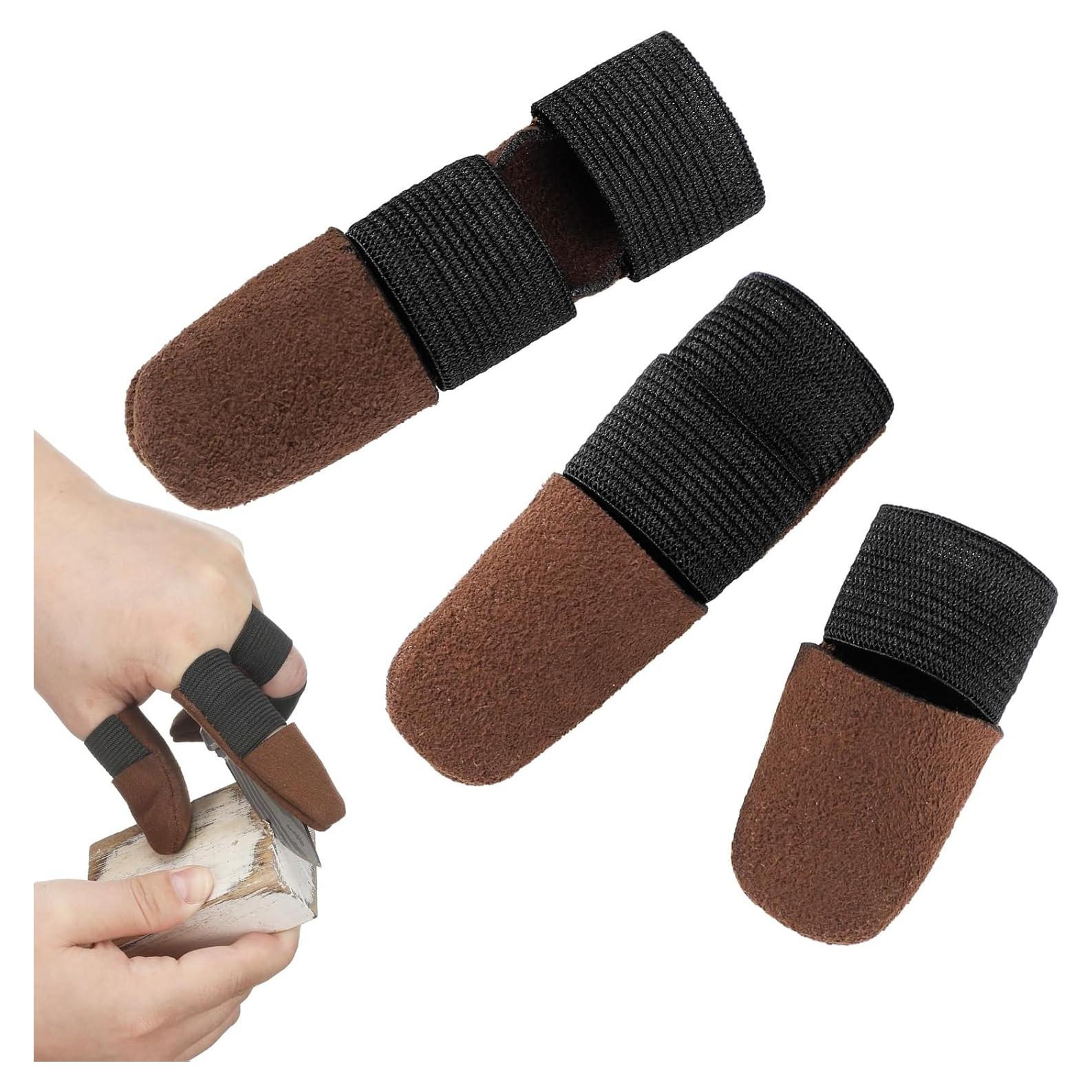 Protectores de Pulgar y Dedo Aliceset - 3 Tamaños de Cuero