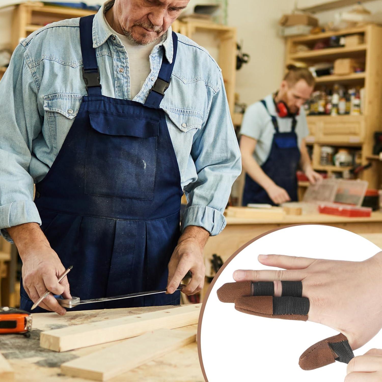 Protectores de Pulgar y Dedo Aliceset - 3 Tamaños de Cuero