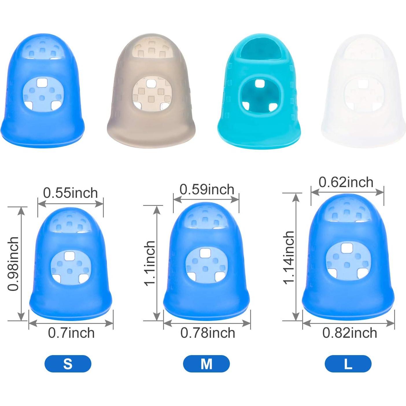 24 Protectores de Dedos de Silicona Outus - 3 Tamaños S/M/L