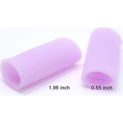 Protector de Dedos de Silicona Povihome 10 Unidades Morado