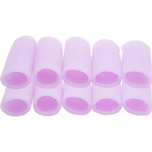 Protector de Dedos de Silicona Povihome 10 Unidades Morado