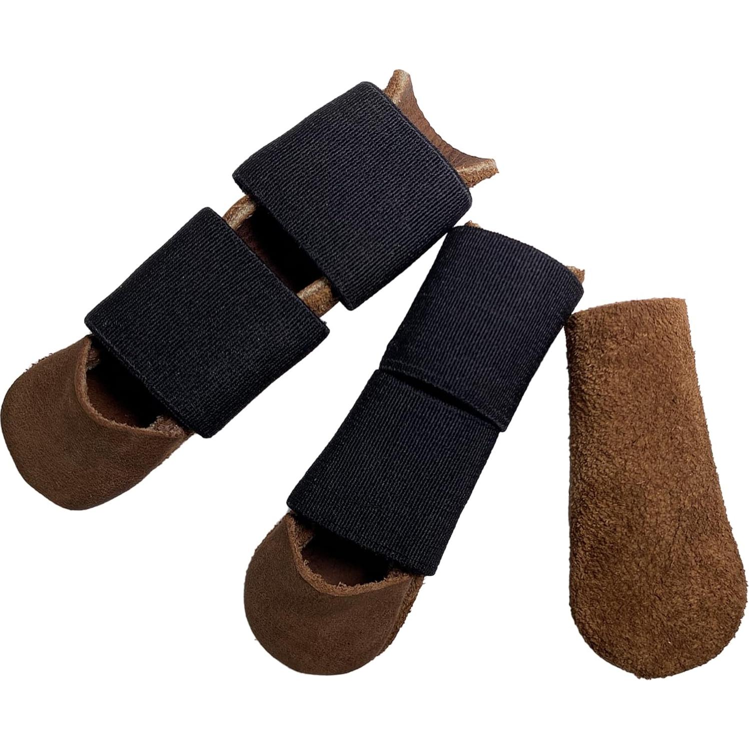 Protectores de Dedos y Pulgares Toolshed Hide Cuero Marrón