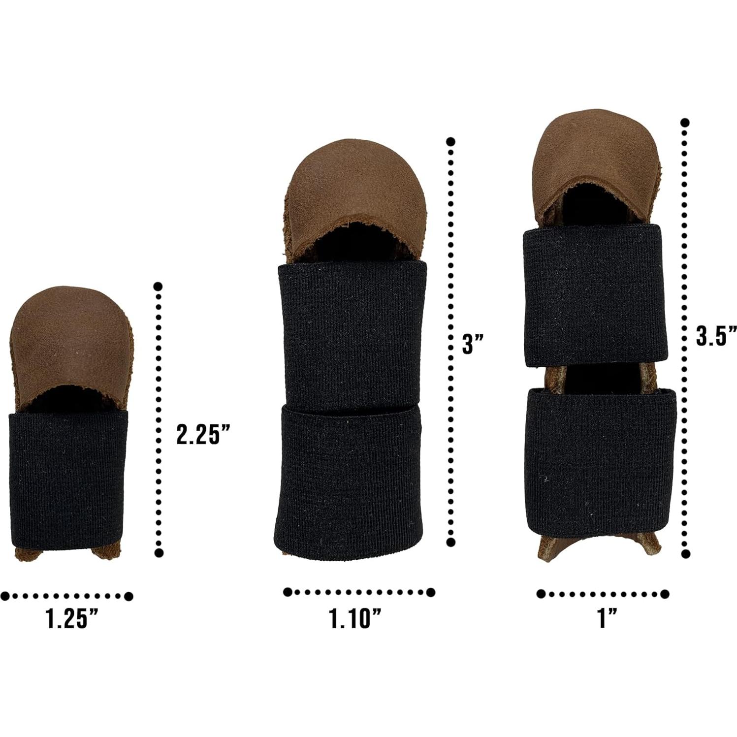 Protectores de Dedos y Pulgares Toolshed Hide Cuero Marrón