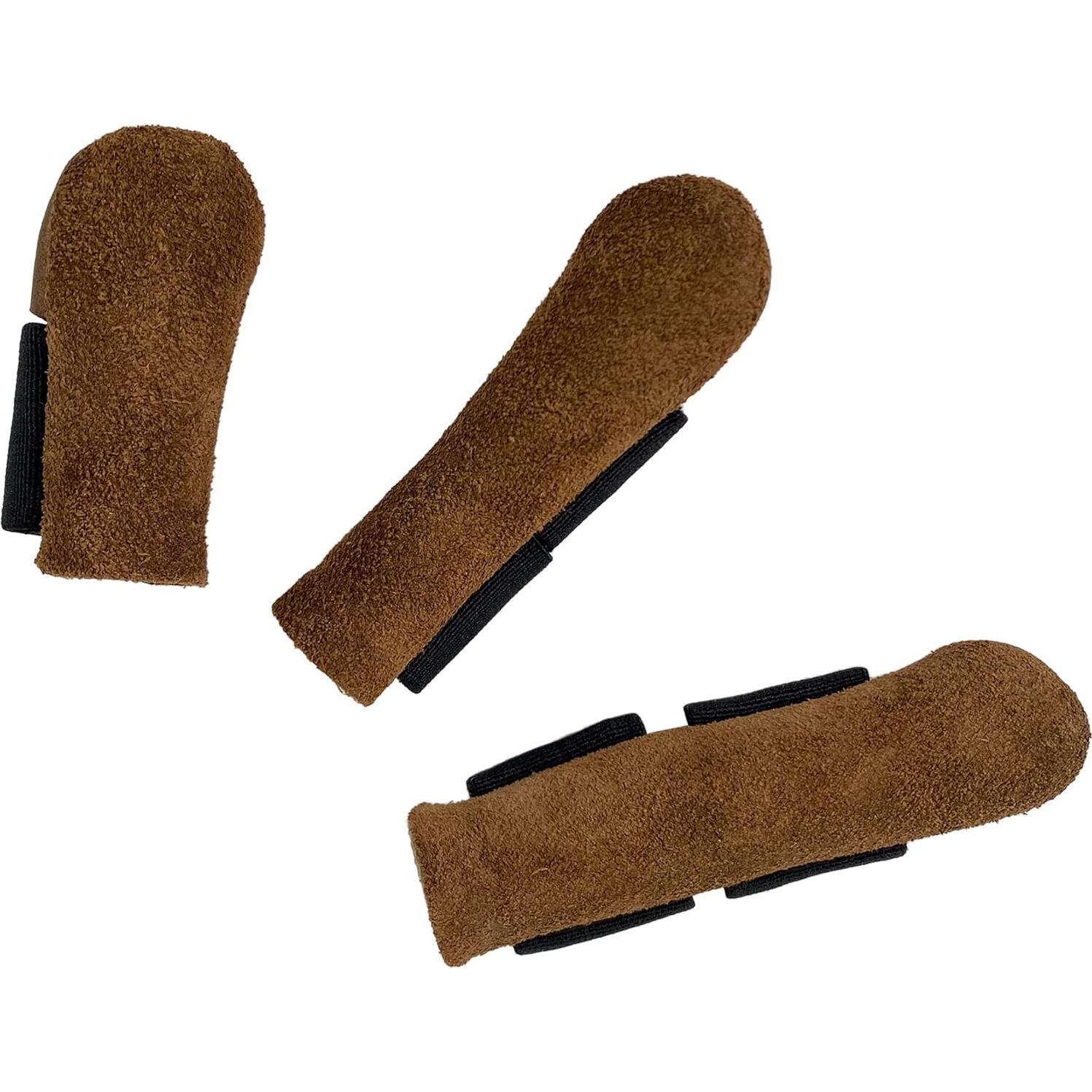 Protectores de Dedos y Pulgares Toolshed Hide Cuero Marrón