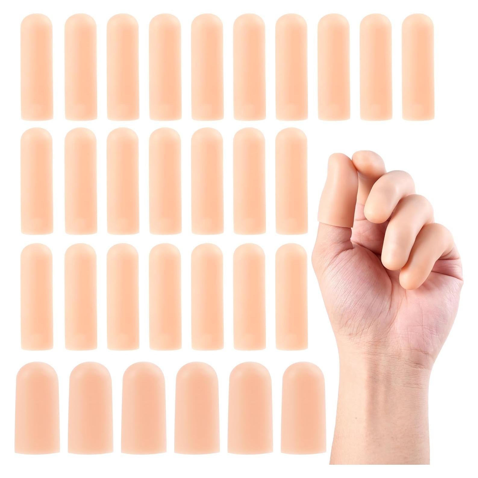 30 Fundas de Dedos de Gel MoHern, Protección Suave y Reutilizable
