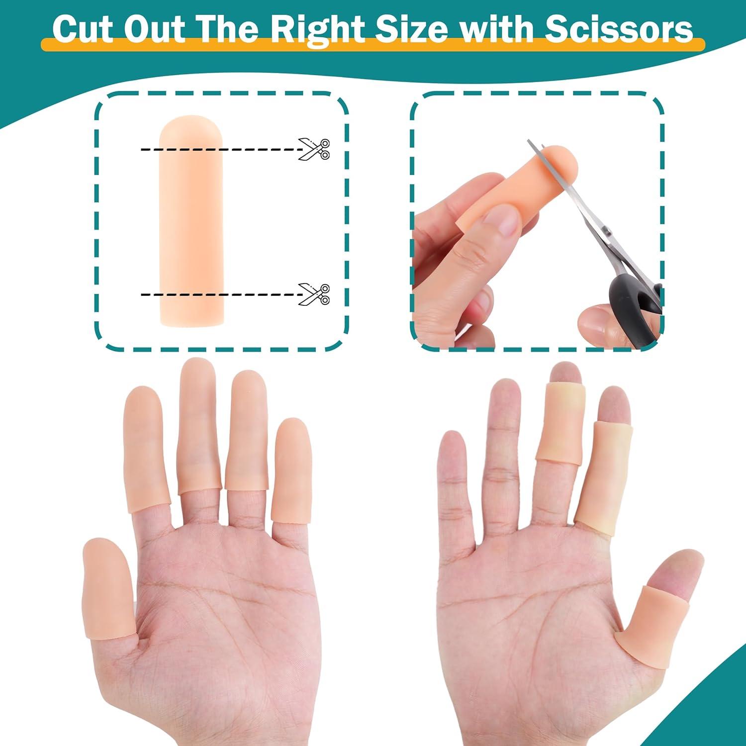 30 Fundas de Dedos de Gel MoHern, Protección Suave y Reutilizable