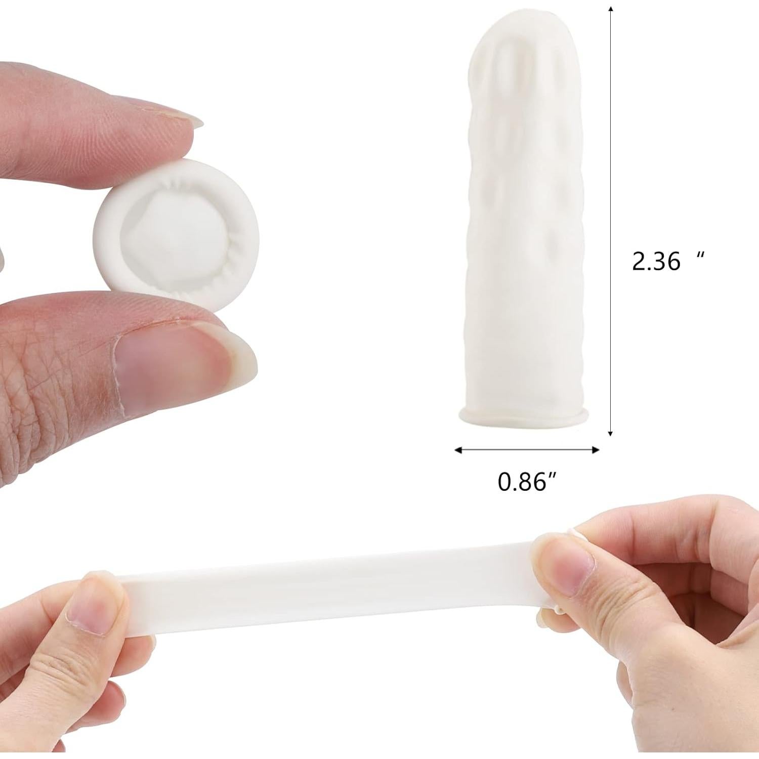 Guantes de Dedo Desechables BTYMS 400 Láttex Pequeños