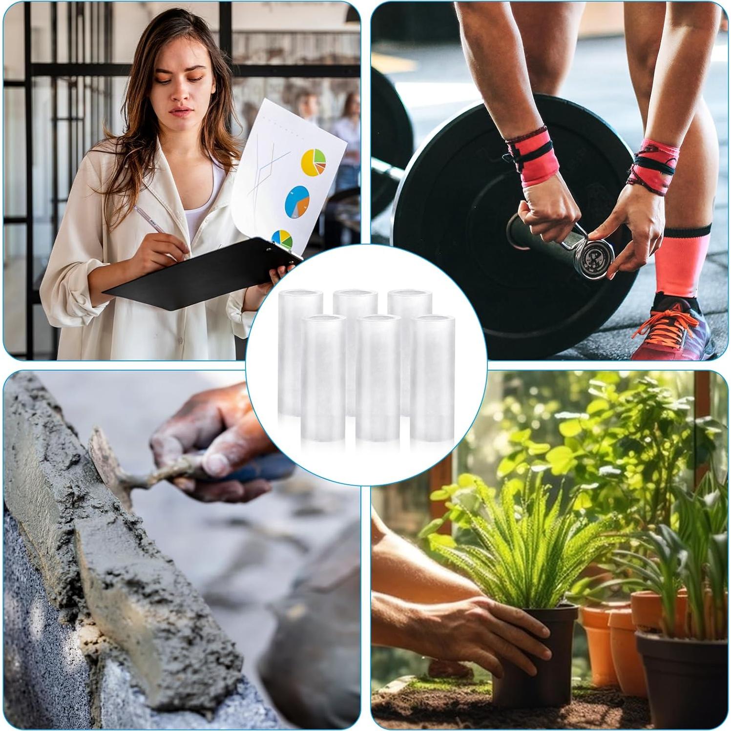 20 Protectores de Dedos de Silicona Transparente Salbsever