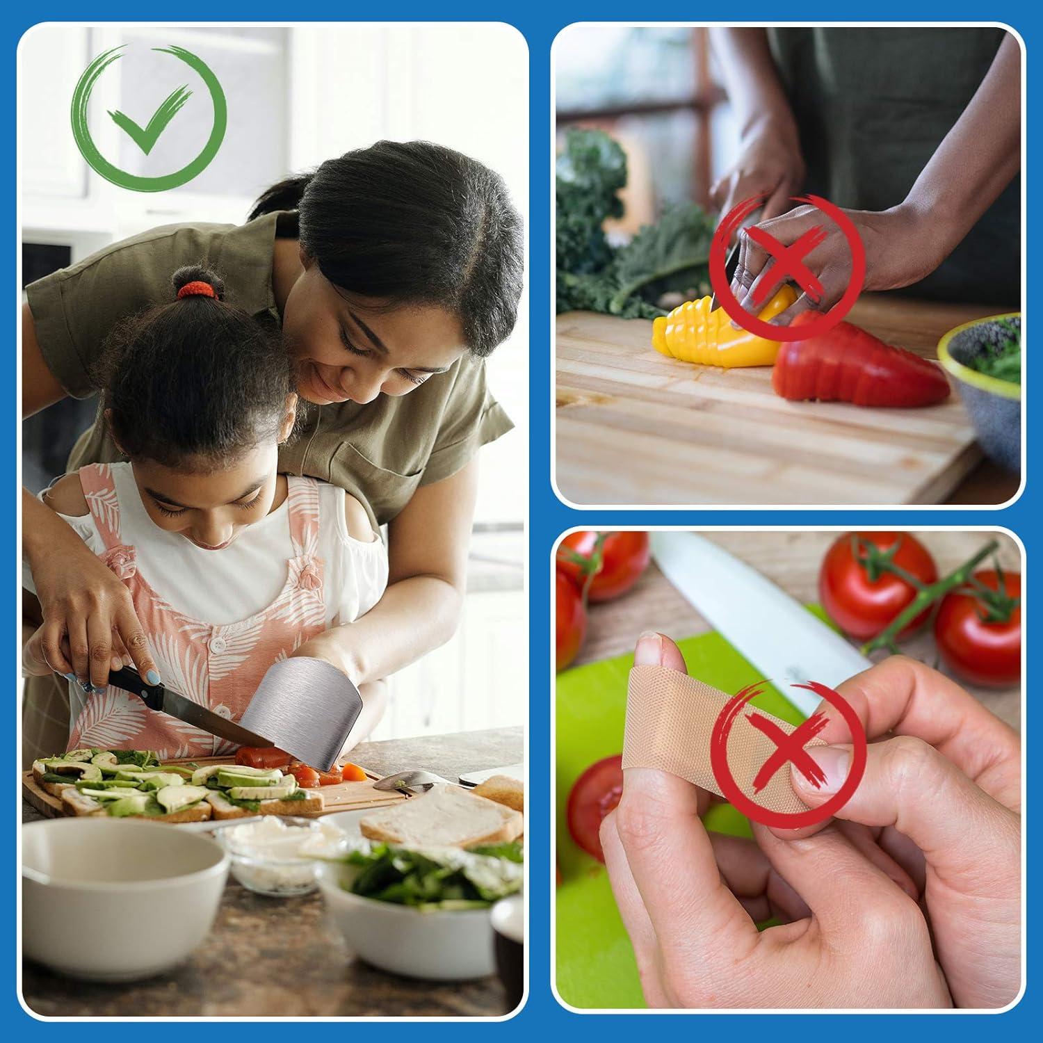 Protectores de Dedos Patelai 6 Piezas Acero Inoxidable