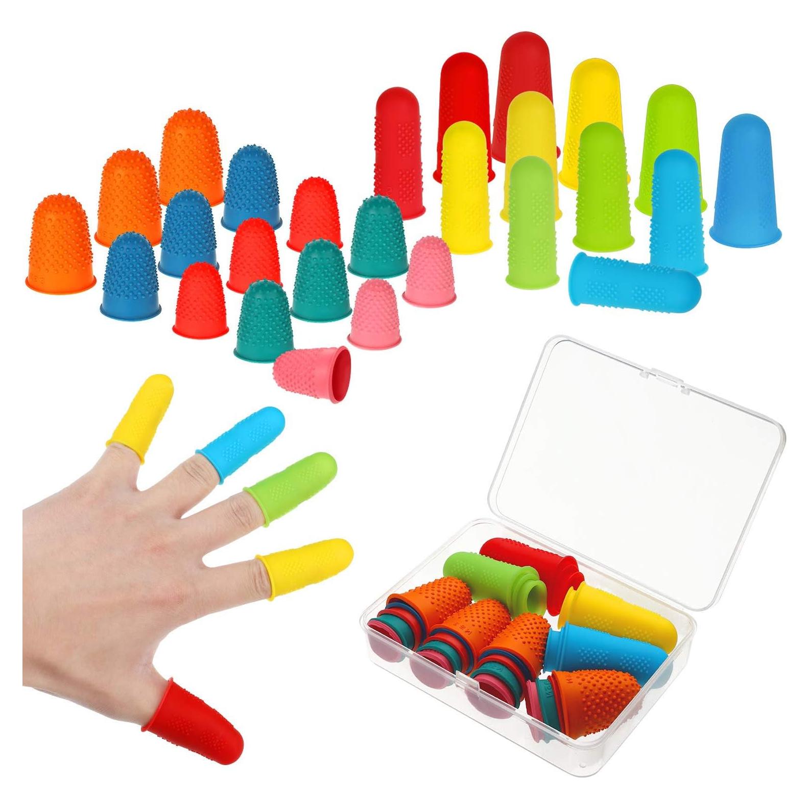 32 Protectores de Dedos de Silicona Outus para Oficina