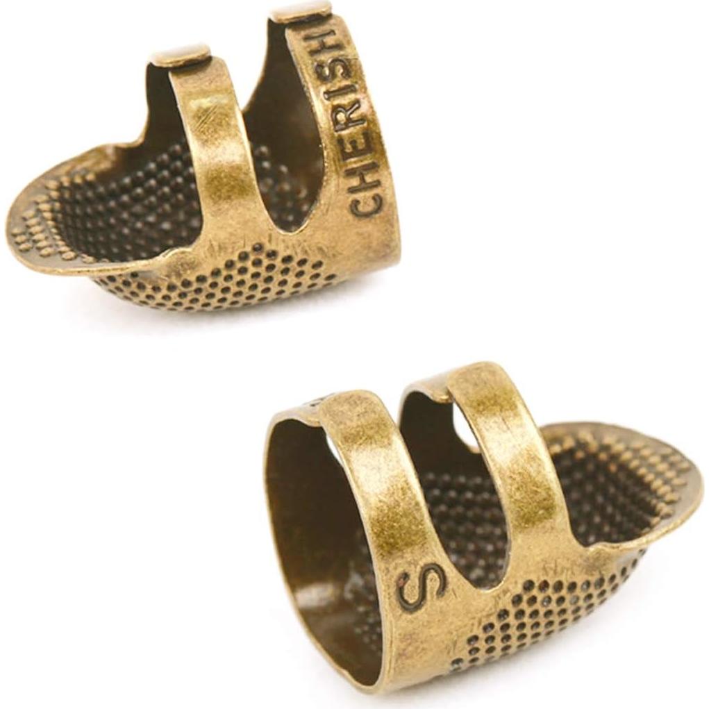 Paquete de 4 Protectores de Dedos TADAE Ajustables para Costura