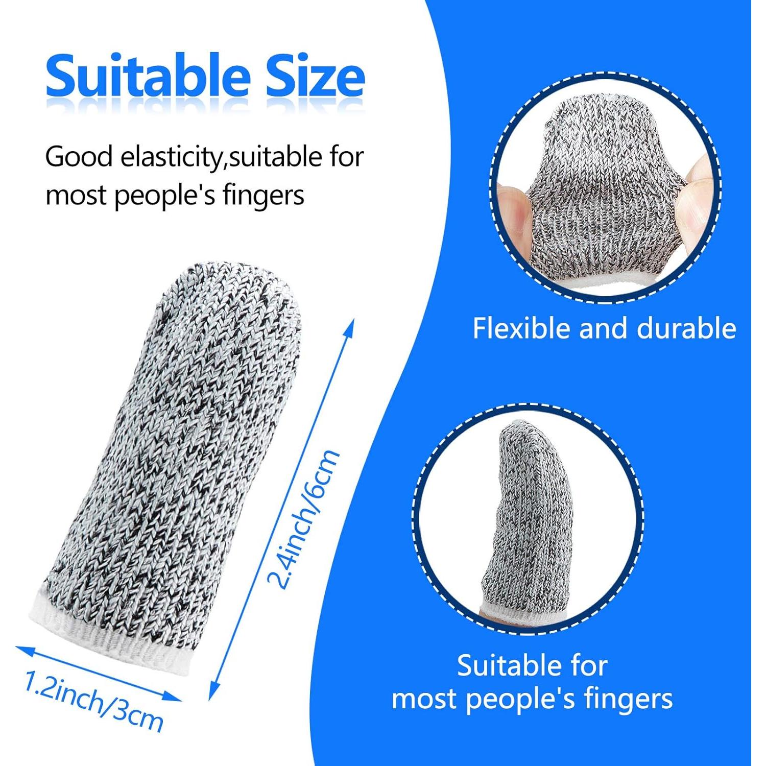 60 Dedales Cortos Resistentes Honoson para Protección de Dedos