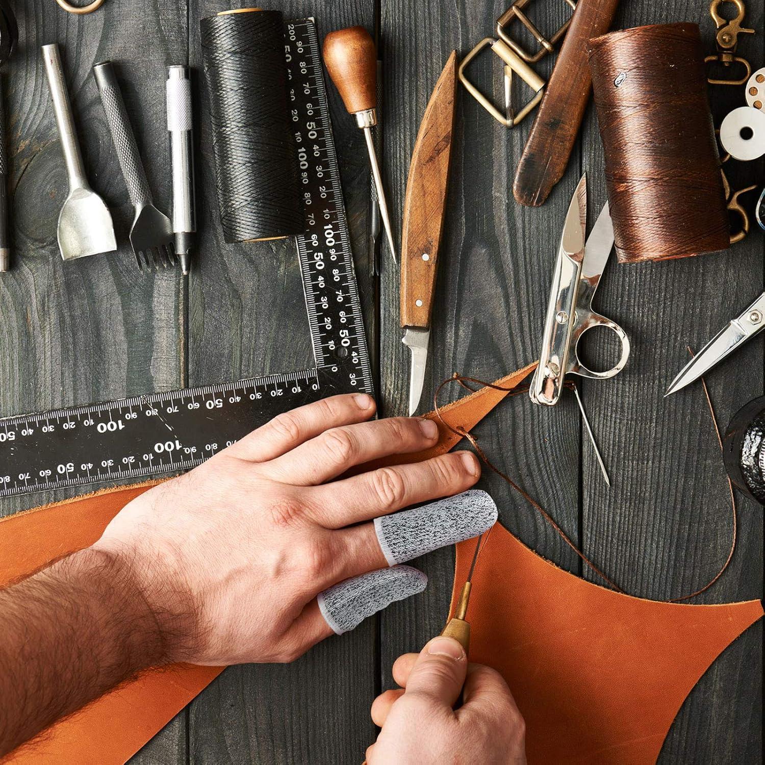 60 Dedales Cortos Resistentes Honoson para Protección de Dedos