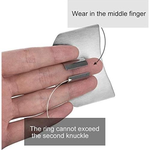 Protectores de Dedos Jupswan Acero Inoxidable Paquete de 3