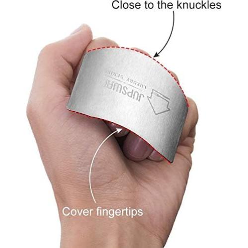 Protectores de Dedos Jupswan Acero Inoxidable Paquete de 3