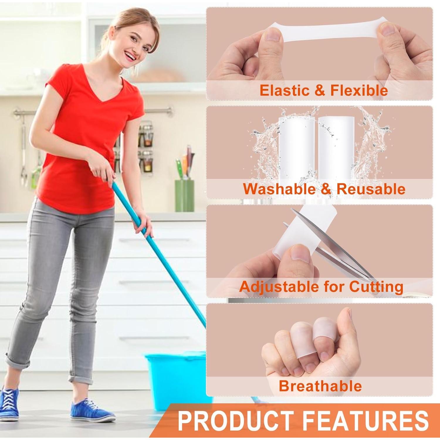 6 Protectores de Dedos de Gel Pndeyo para Artritis y Callos