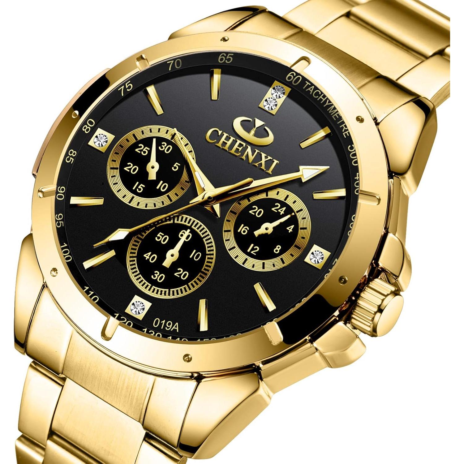 Reloj Clásico DREAMING Q&P Fq-005 Acero Inoxidable Dorado