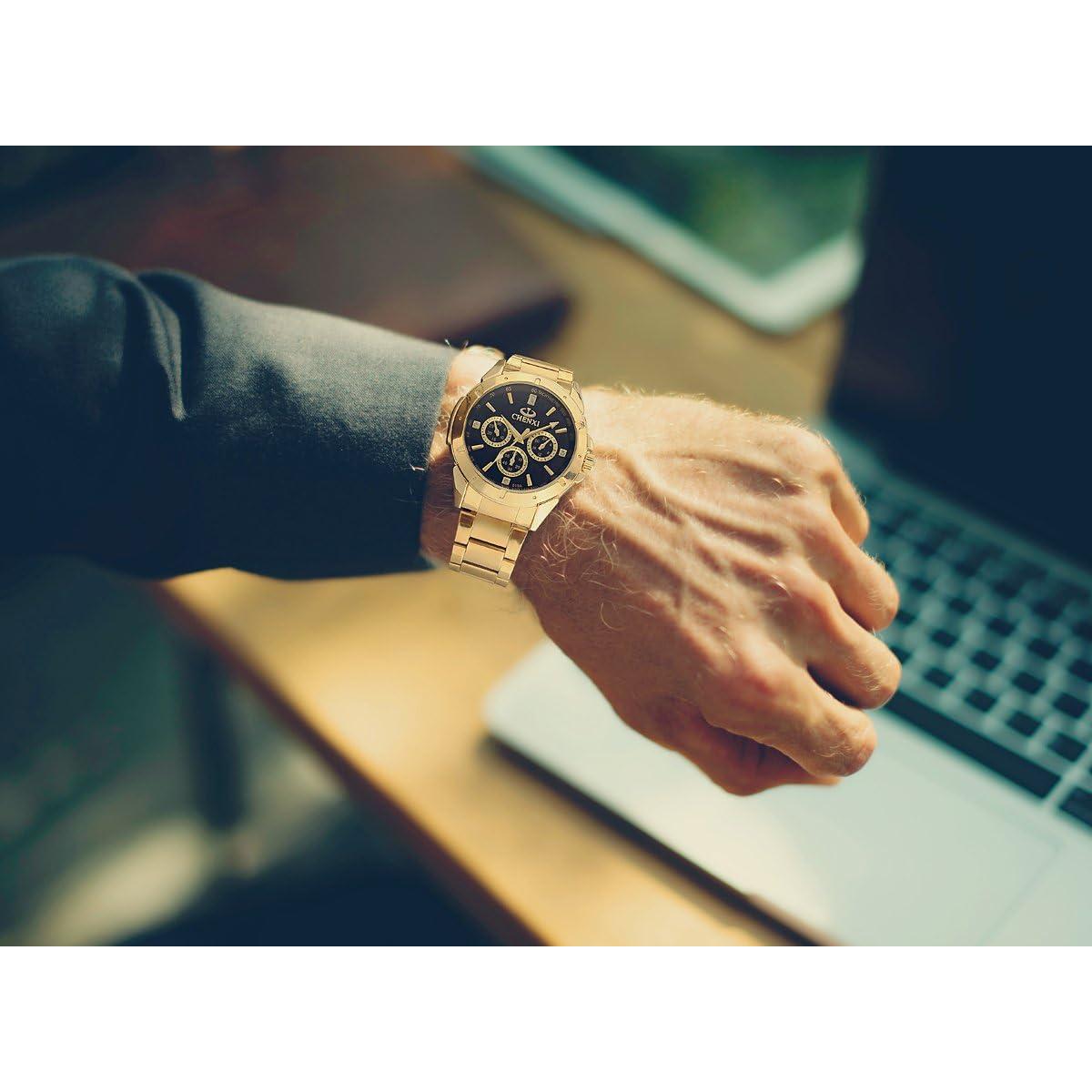 Reloj Clásico DREAMING Q&P Fq-005 Acero Inoxidable Dorado