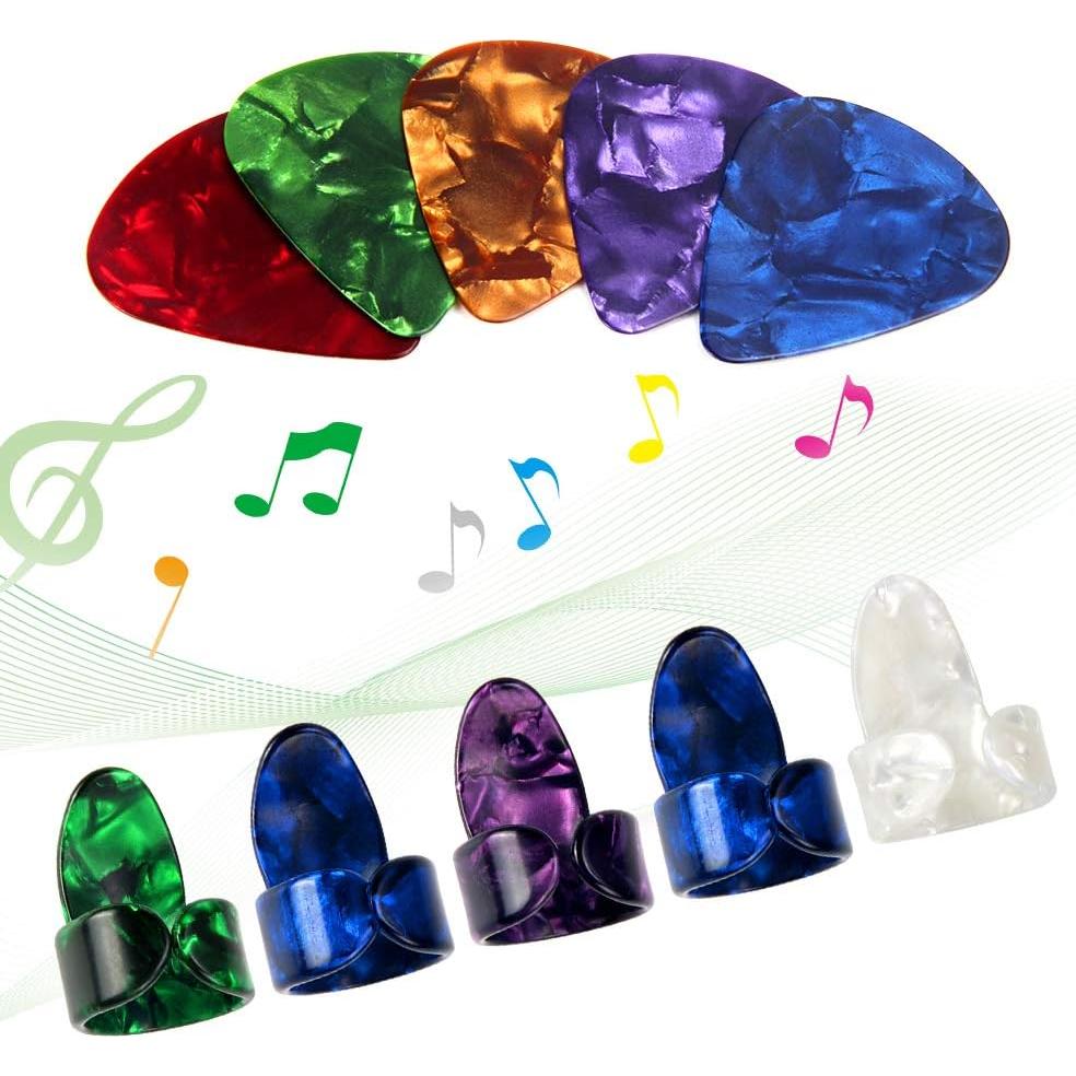30 Protectores de Dedos de Silicona para Guitarra 5 Tamaños
