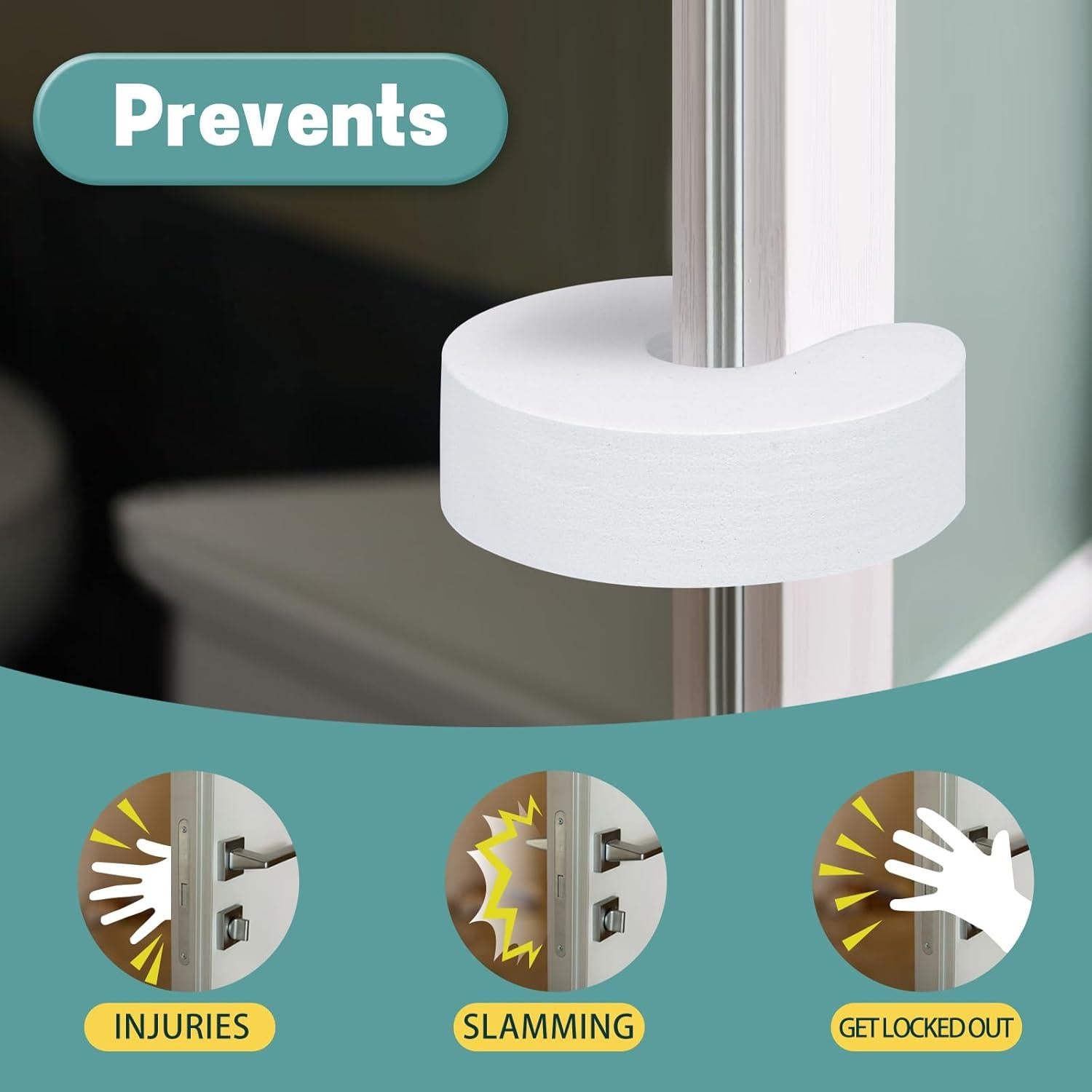 Paquete de 8 Detenedores de Puerta BYETOO 2.2CM Seguridad Niños