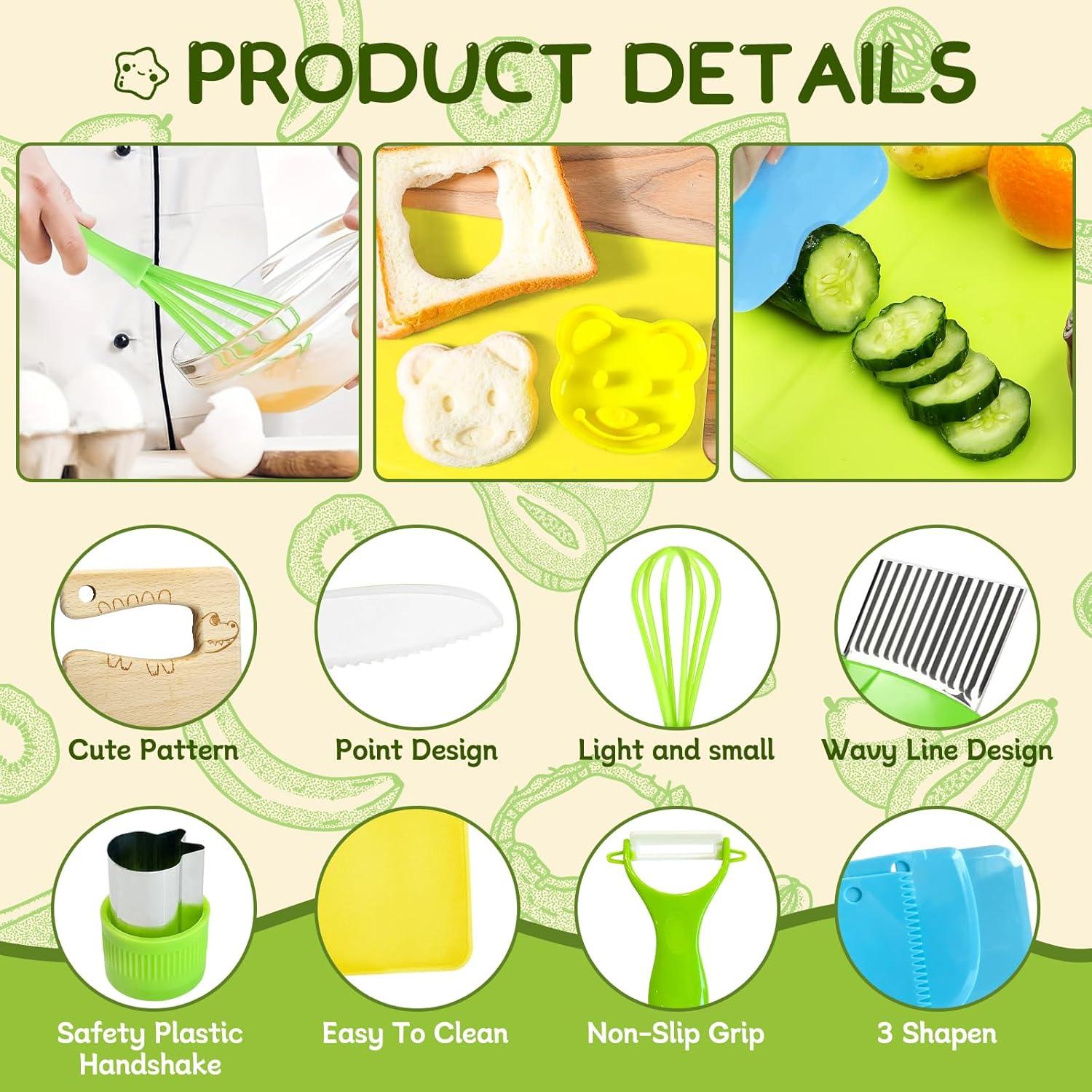 Juego de cuchillos Montessori Chanking 17 piezas para niños