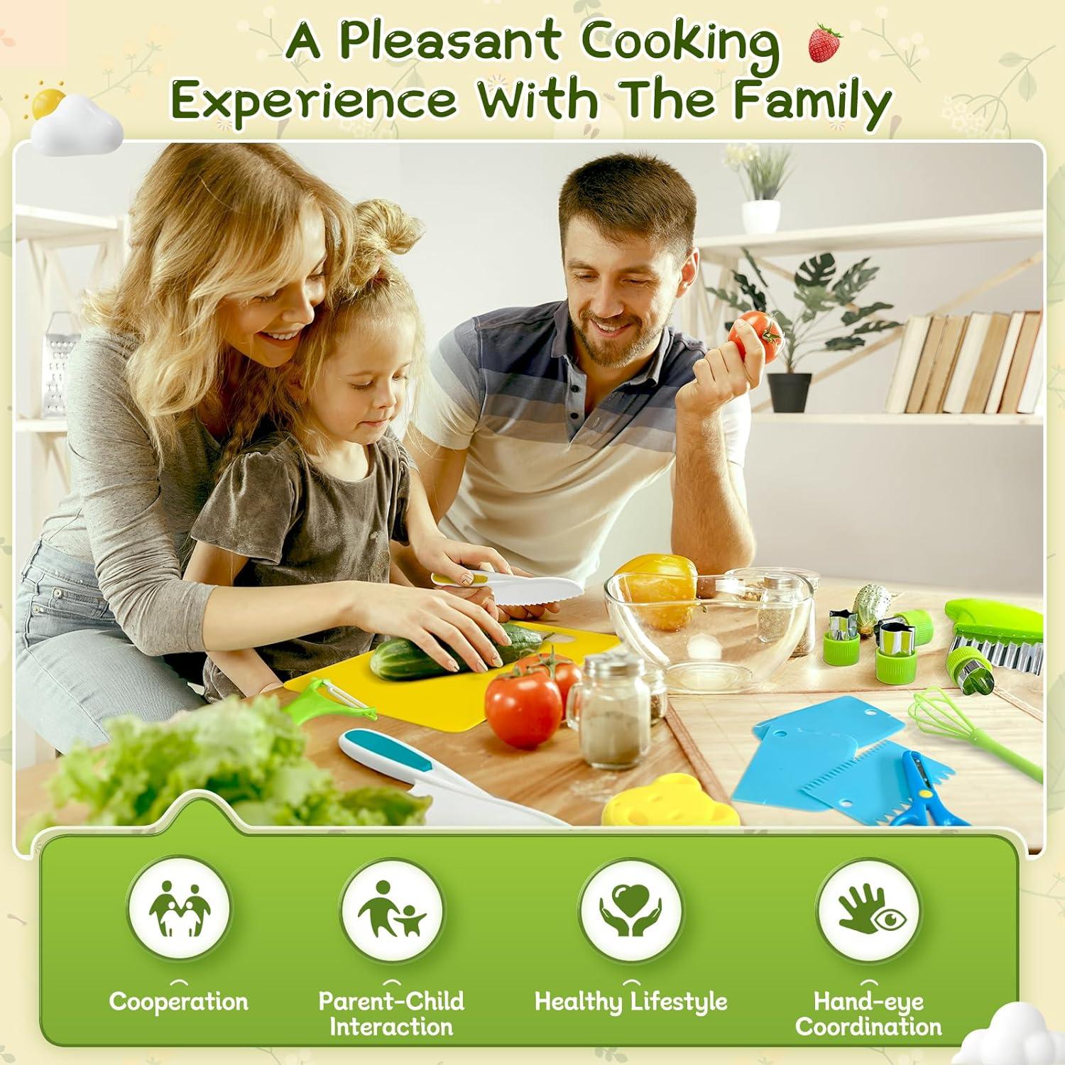 Juego de cuchillos Montessori Chanking 17 piezas para niños