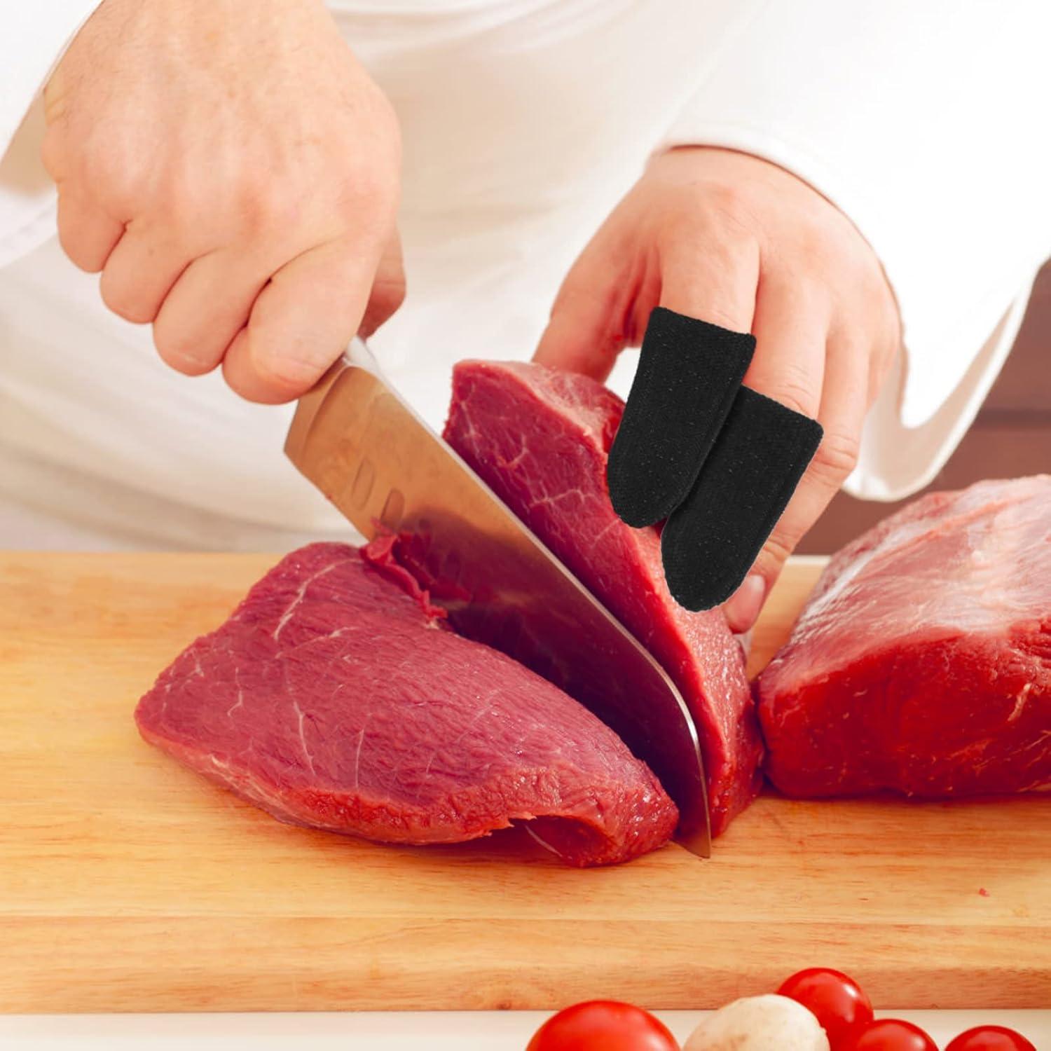 12 Protectores de Dedos HPPE TIESOME Reutilizables Negros