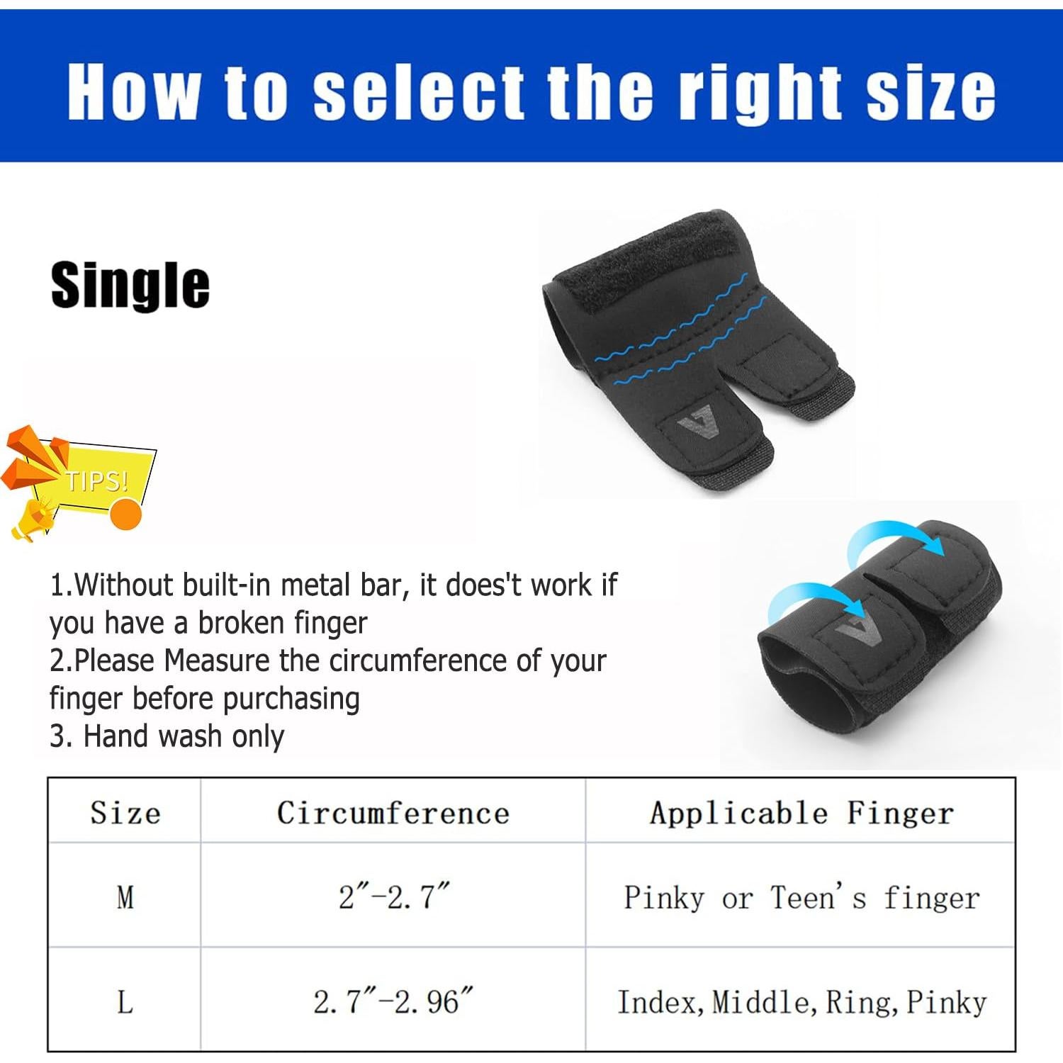 Mangas Elásticas para Dedos Mezeic Soporte Alivio Artritis