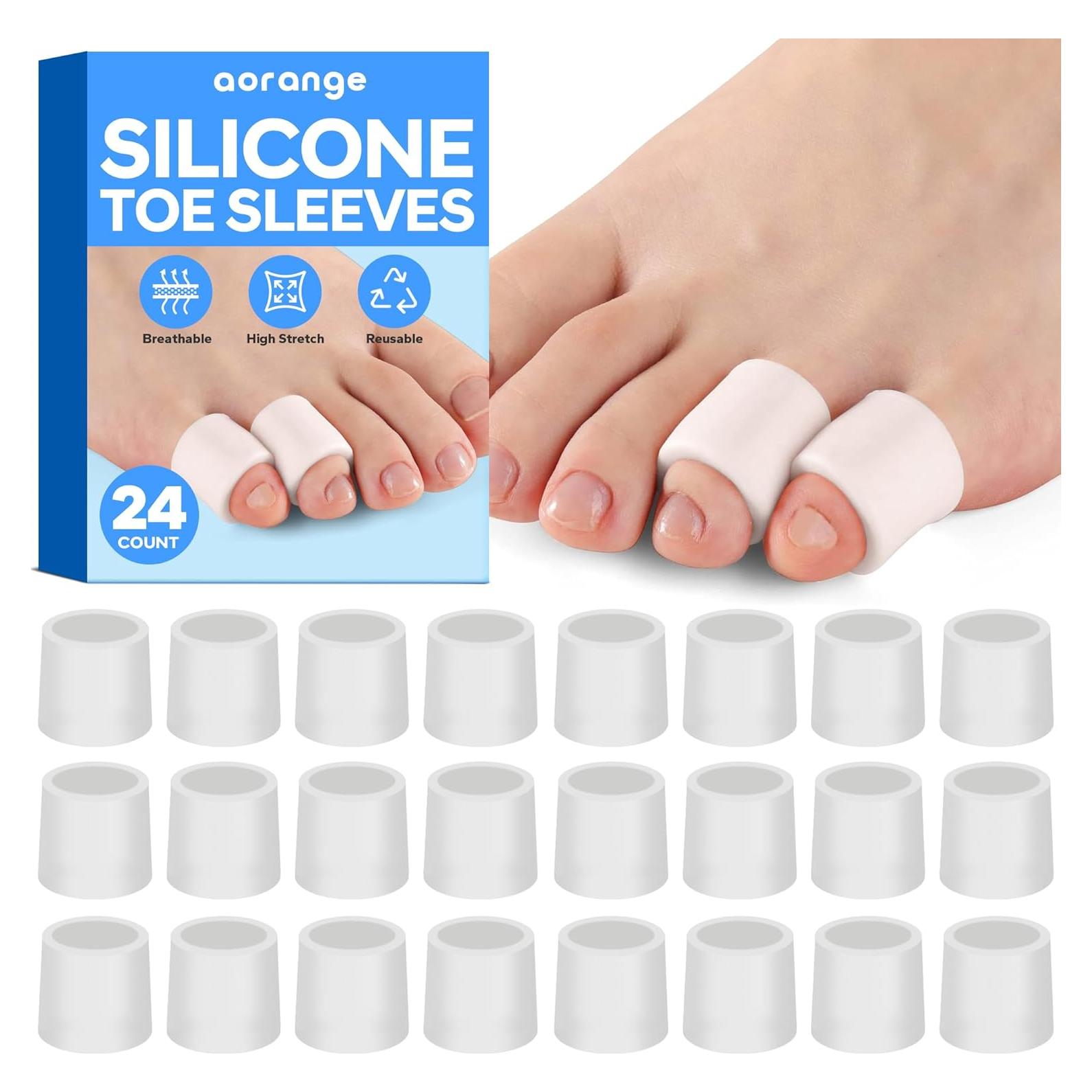 Mangas de Silicona Aorange para Dedos del Pie - 24 Unidades