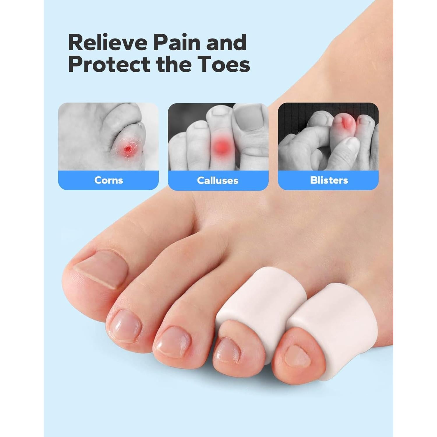 Mangas de Silicona Aorange para Dedos del Pie - 24 Unidades