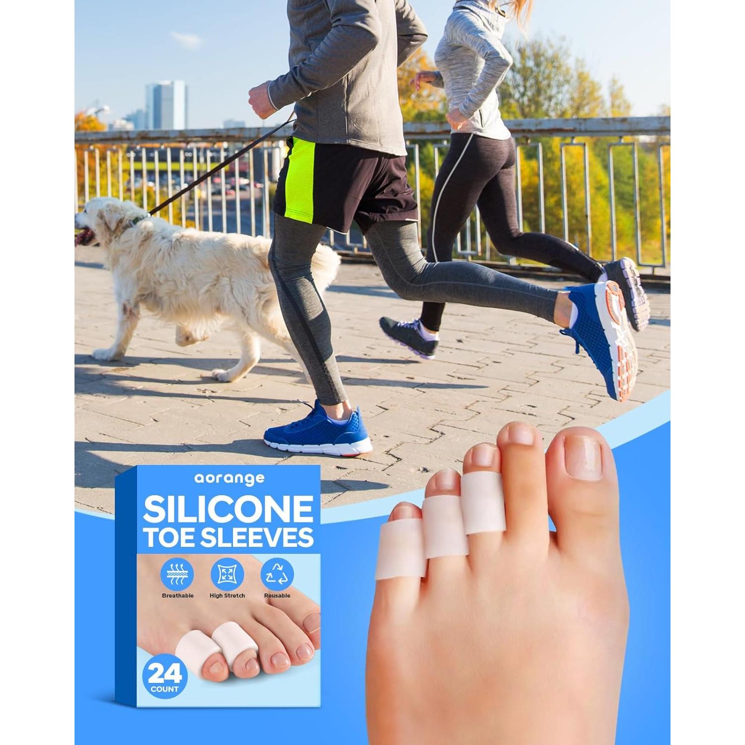Mangas de Silicona Aorange para Dedos del Pie - 24 Unidades