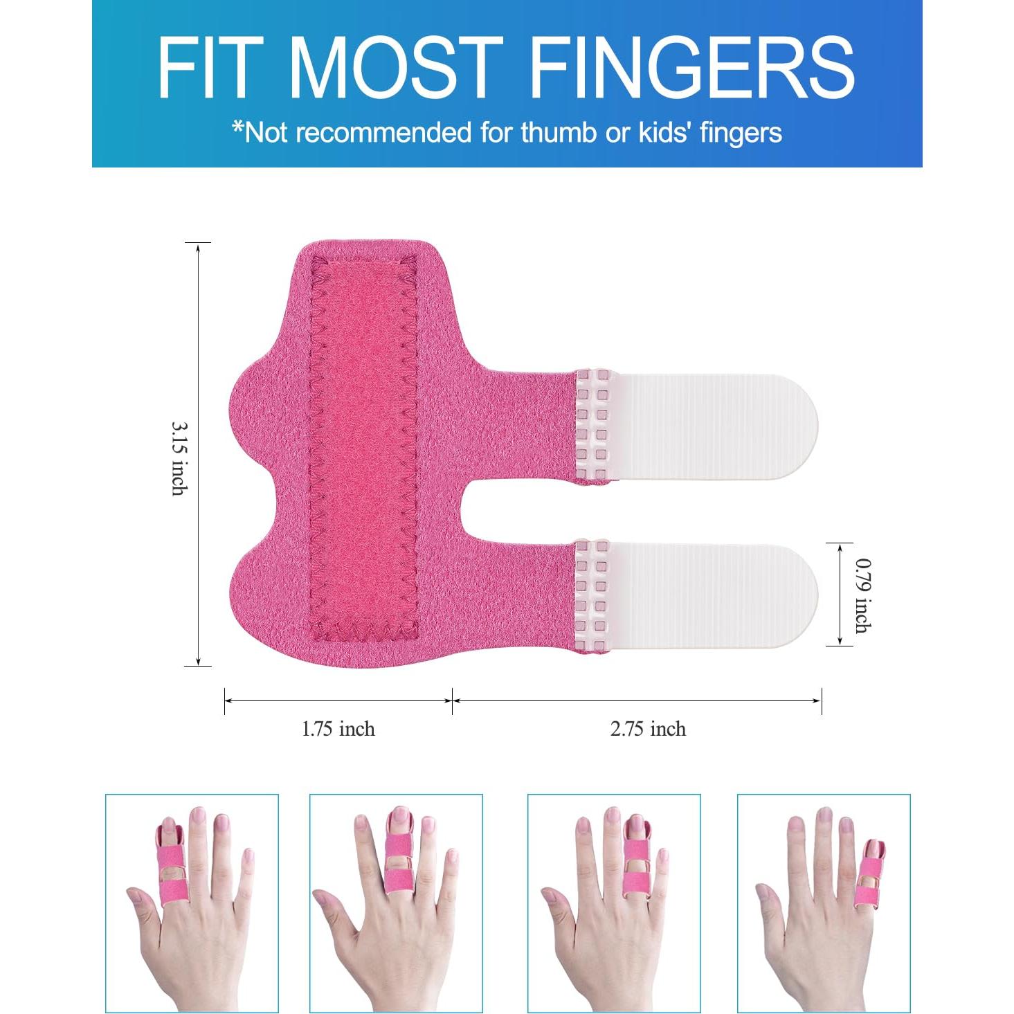 Férulas para Dedos Sopito 5 Piezas Ajustables Alivio Artritis