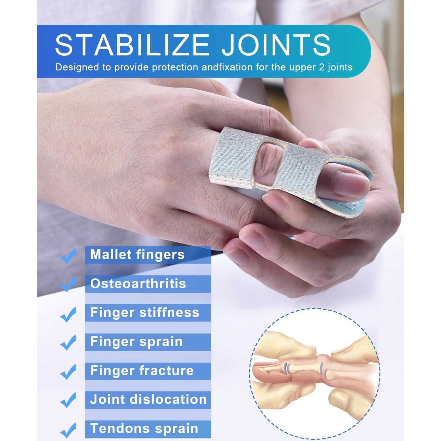 Férulas para Dedos Sopito 5 Piezas Ajustables Alivio Artritis