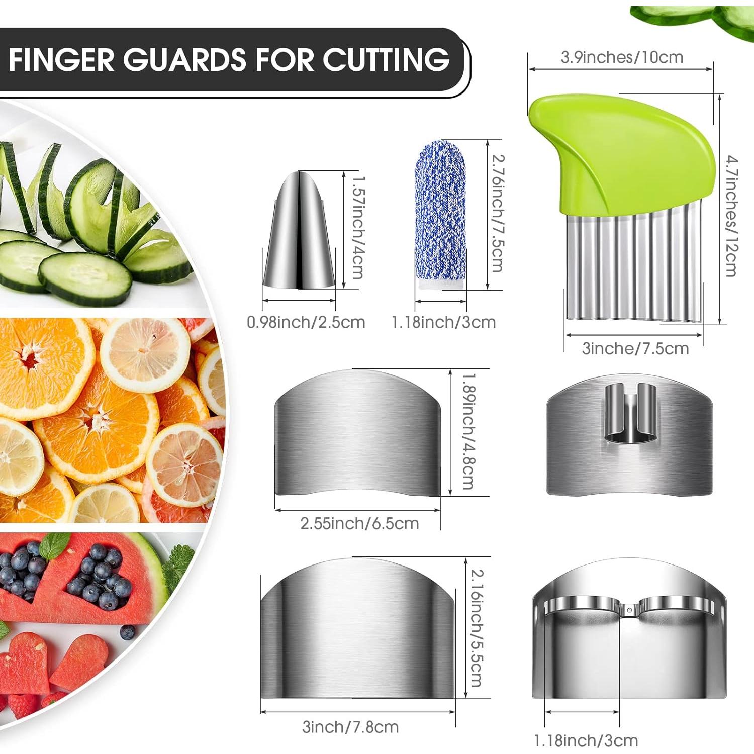 Juego de 9 Protectores de Dedos Raiten Acero Inoxidable