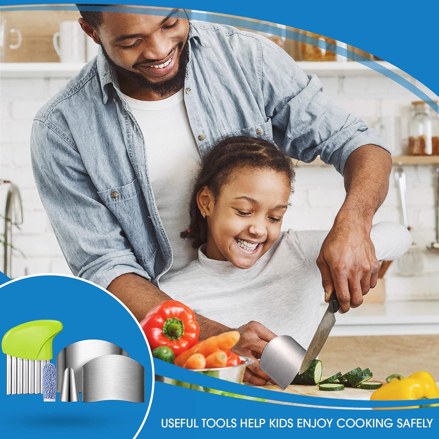 Juego de 9 Protectores de Dedos Raiten Acero Inoxidable