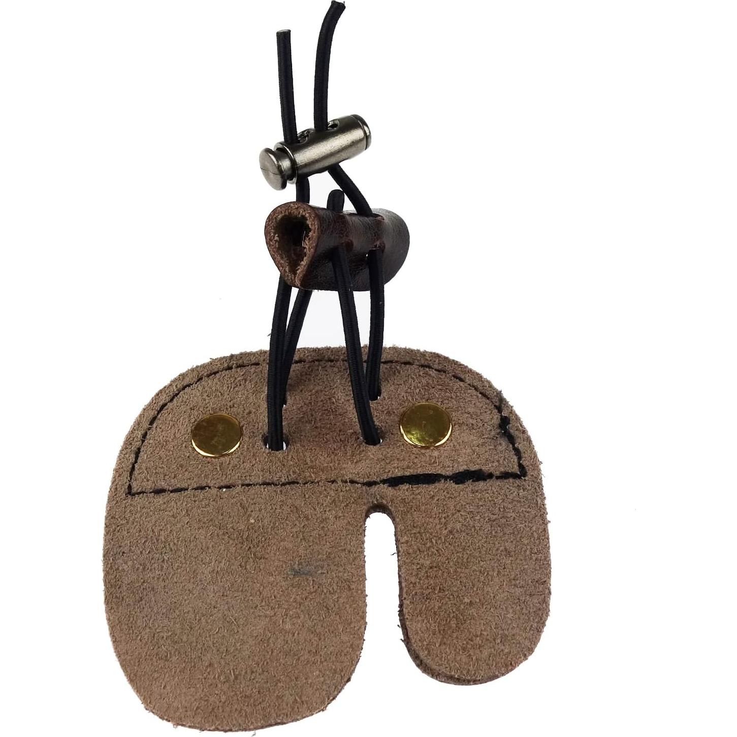 Protector de Dedos de Arquería Zelerdo - 2 Piezas Piel Vaca