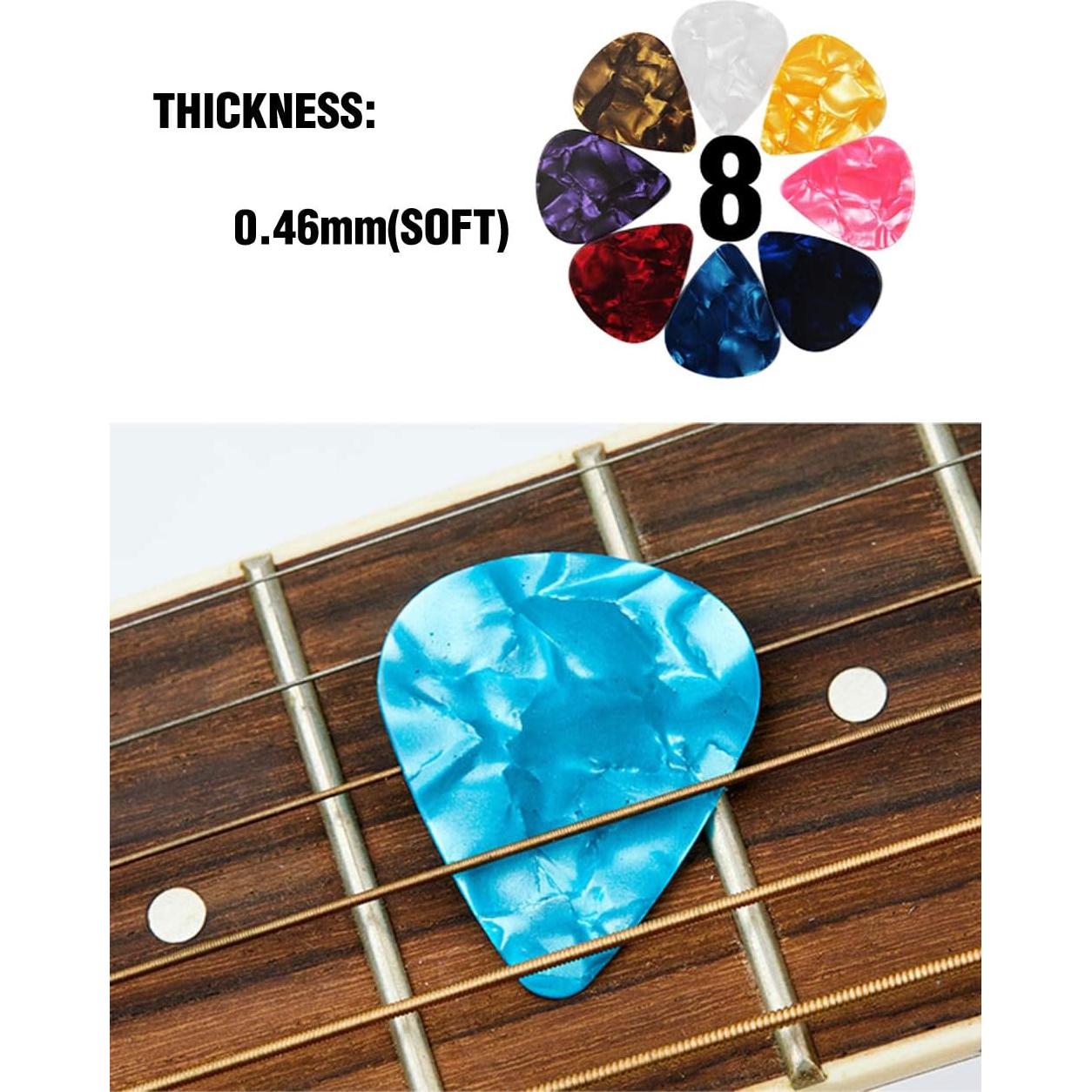 Set de Protectores de Dedo y Picks para Guitarra Silicona