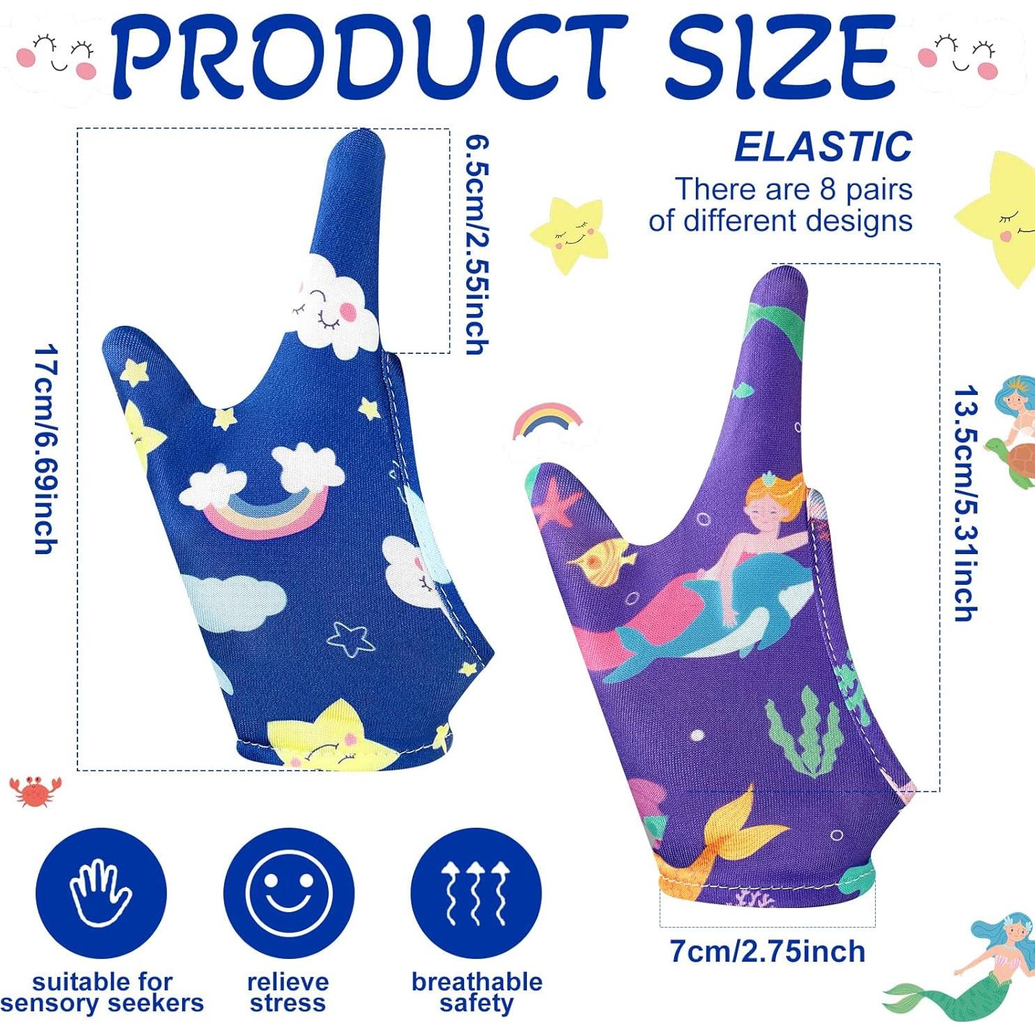 Guantes Antimordedura para Niños Janmercy 8 Estilos 8-12 Años