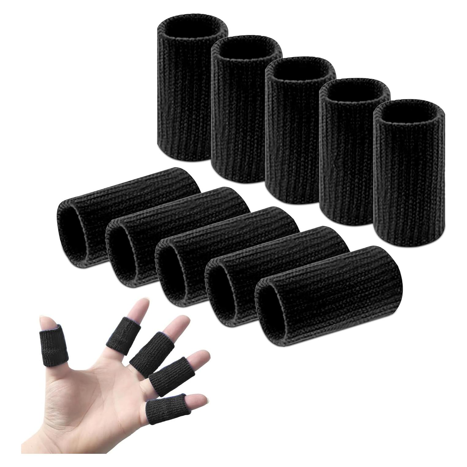 Protector de Dedo KM SPORTS Negro - 10 Unidades Multiuso
