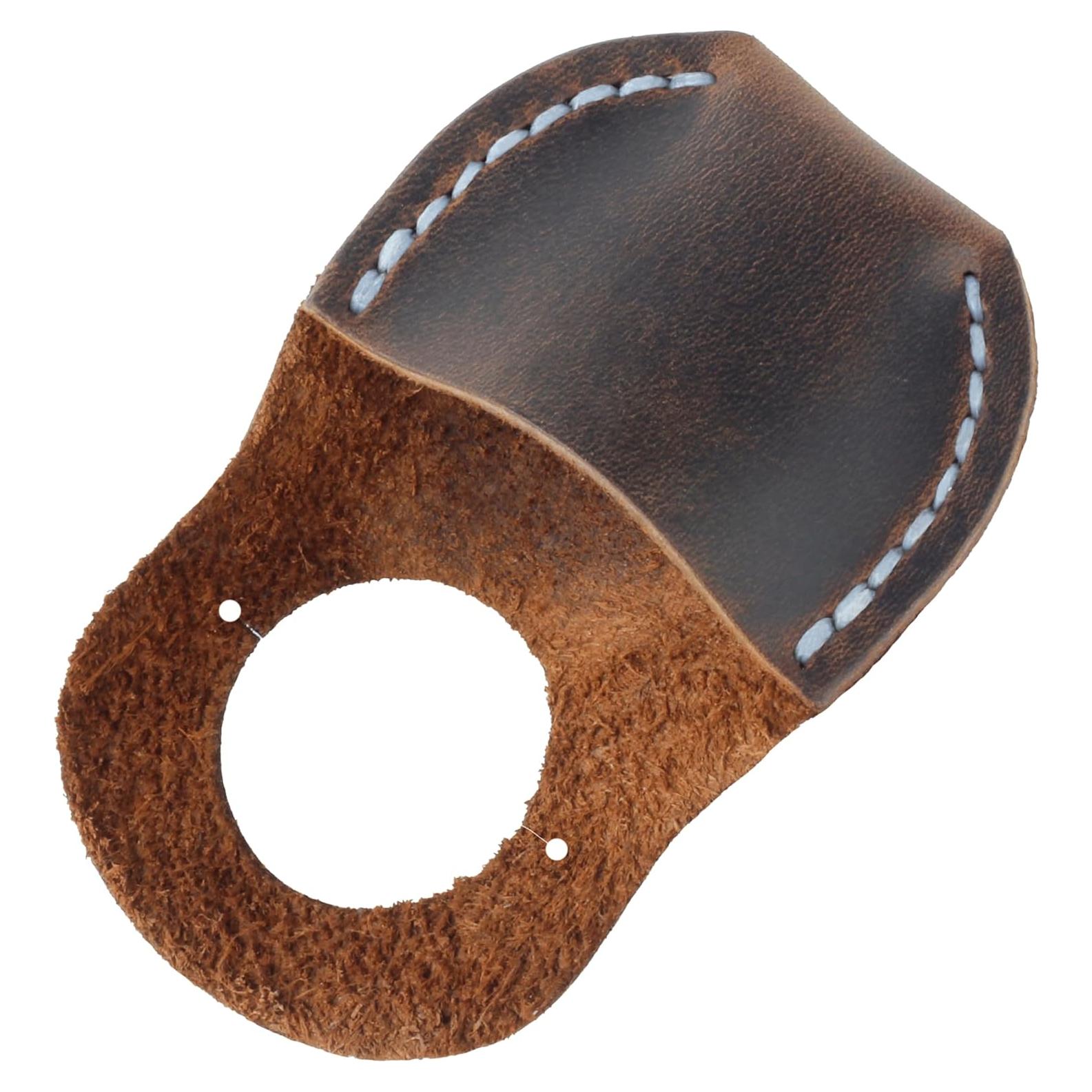 Protector de Pulgar de Cuero Toprank para Tallado en Madera