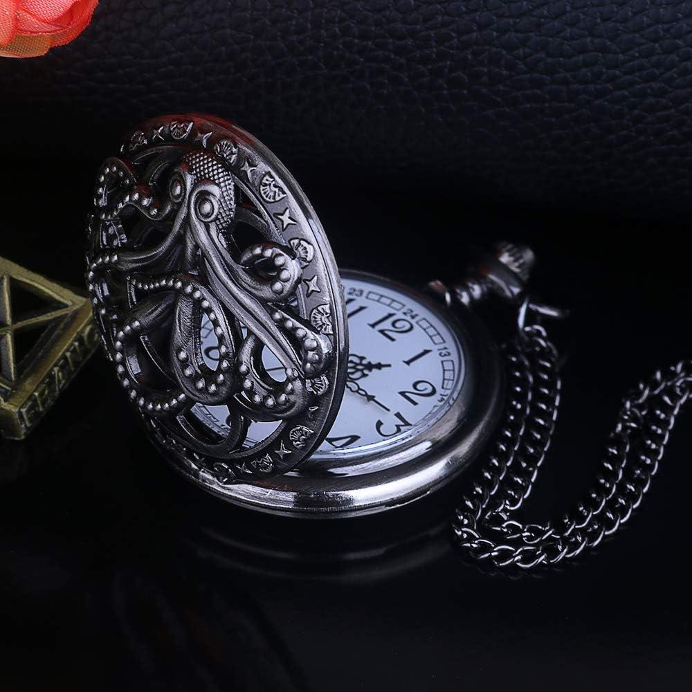 Reloj de bolsillo BOSNI CF1173 Steampunk con cadena 4.5 cm
