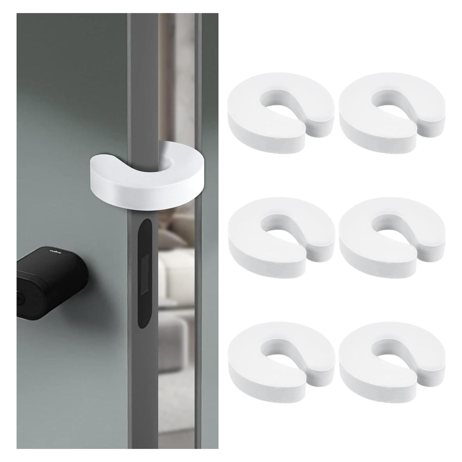 6 Detenedores de Puerta YIIFELL Espuma Blanca Anti Golpe
