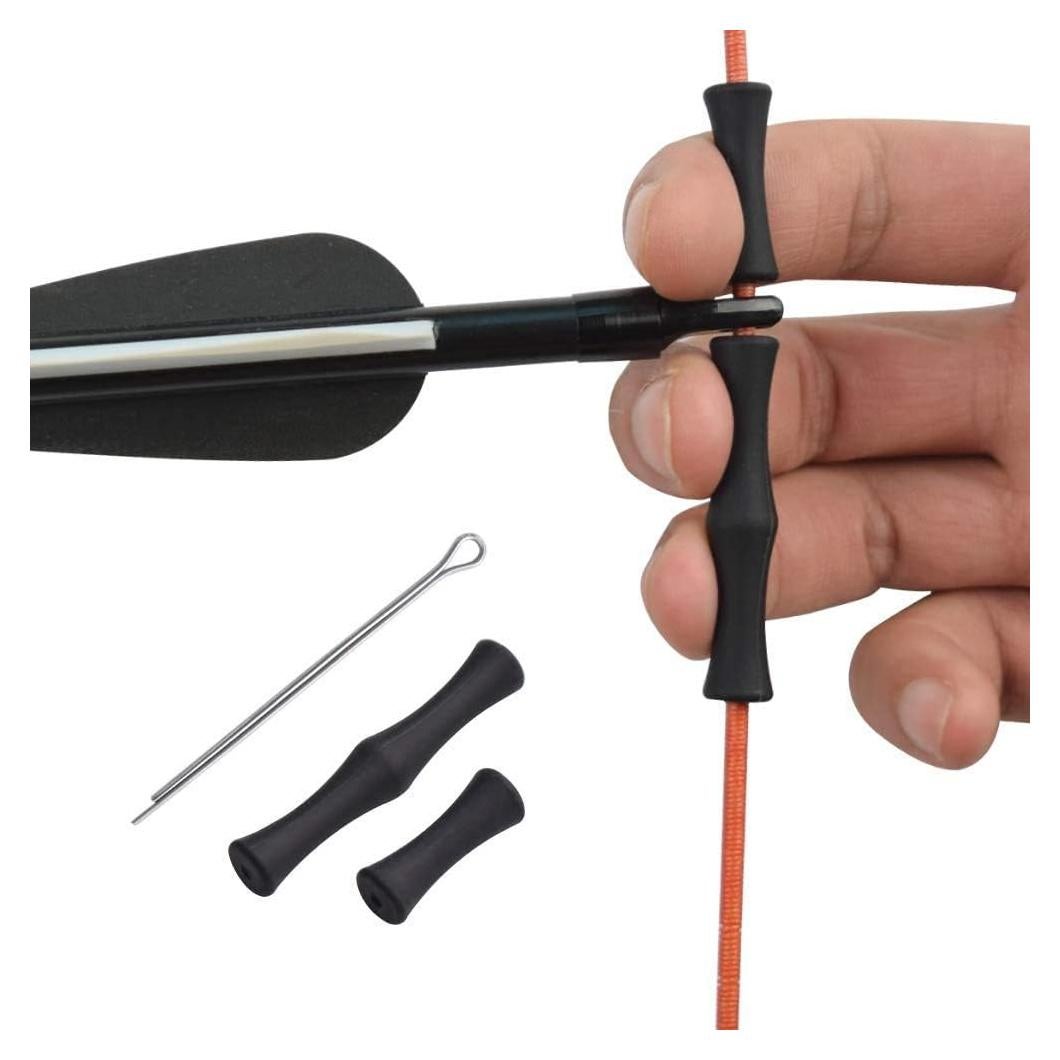 Guardia de Dedo Archery World para Cuerda de Arco Negro