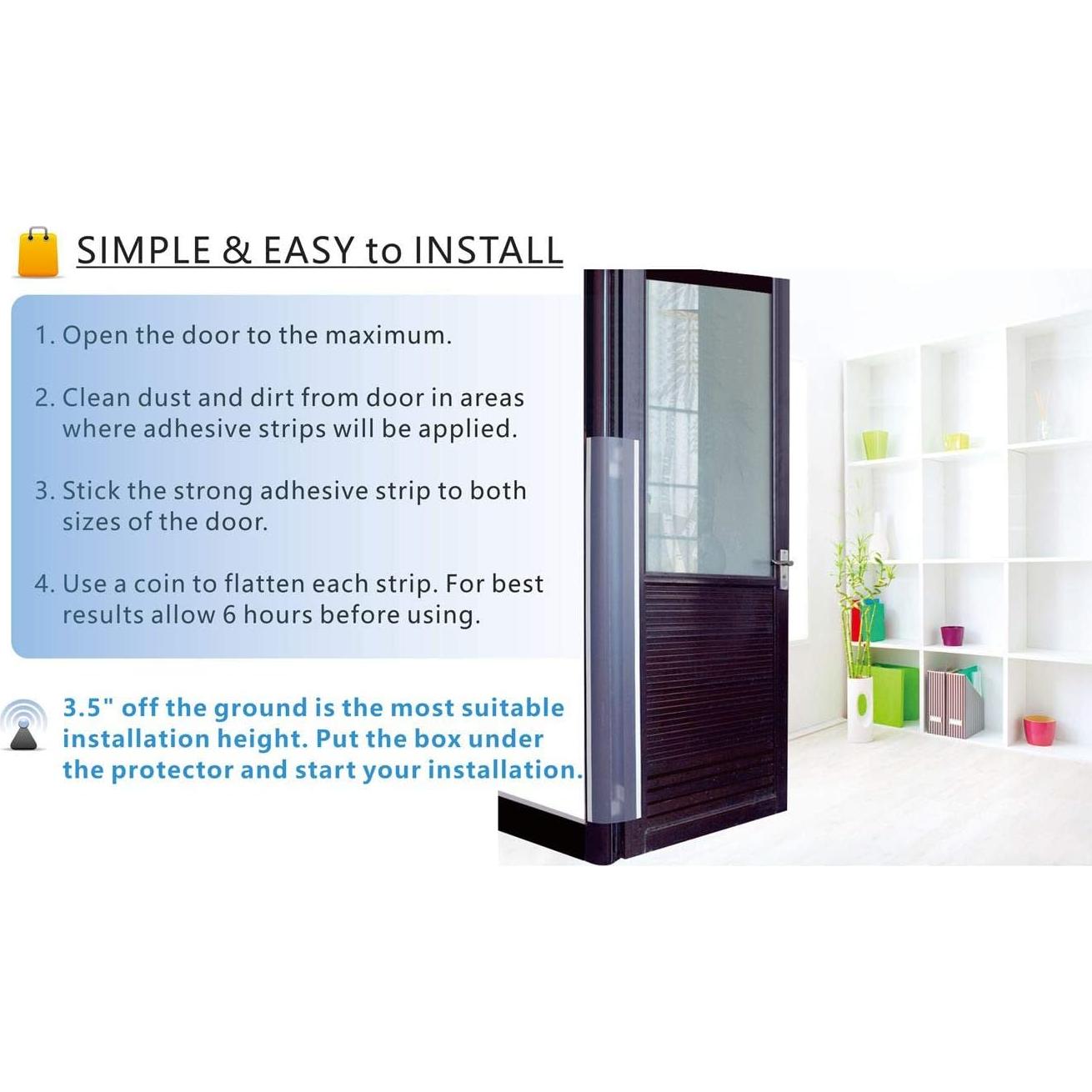 Protector de Puerta para Bebés AILUOQI Set de 2 Piezas